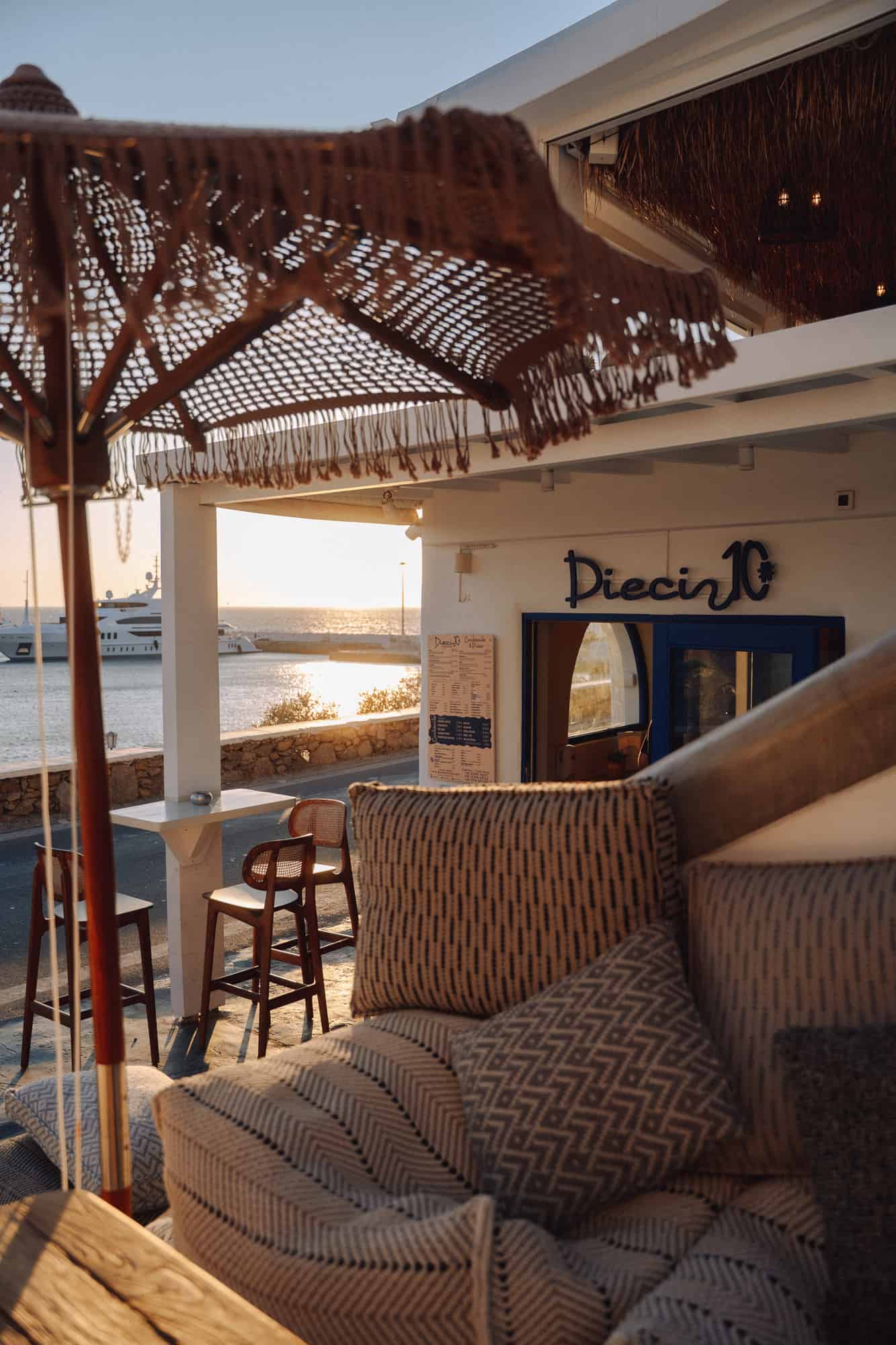 Dieci Mykonos Restaurant Interior